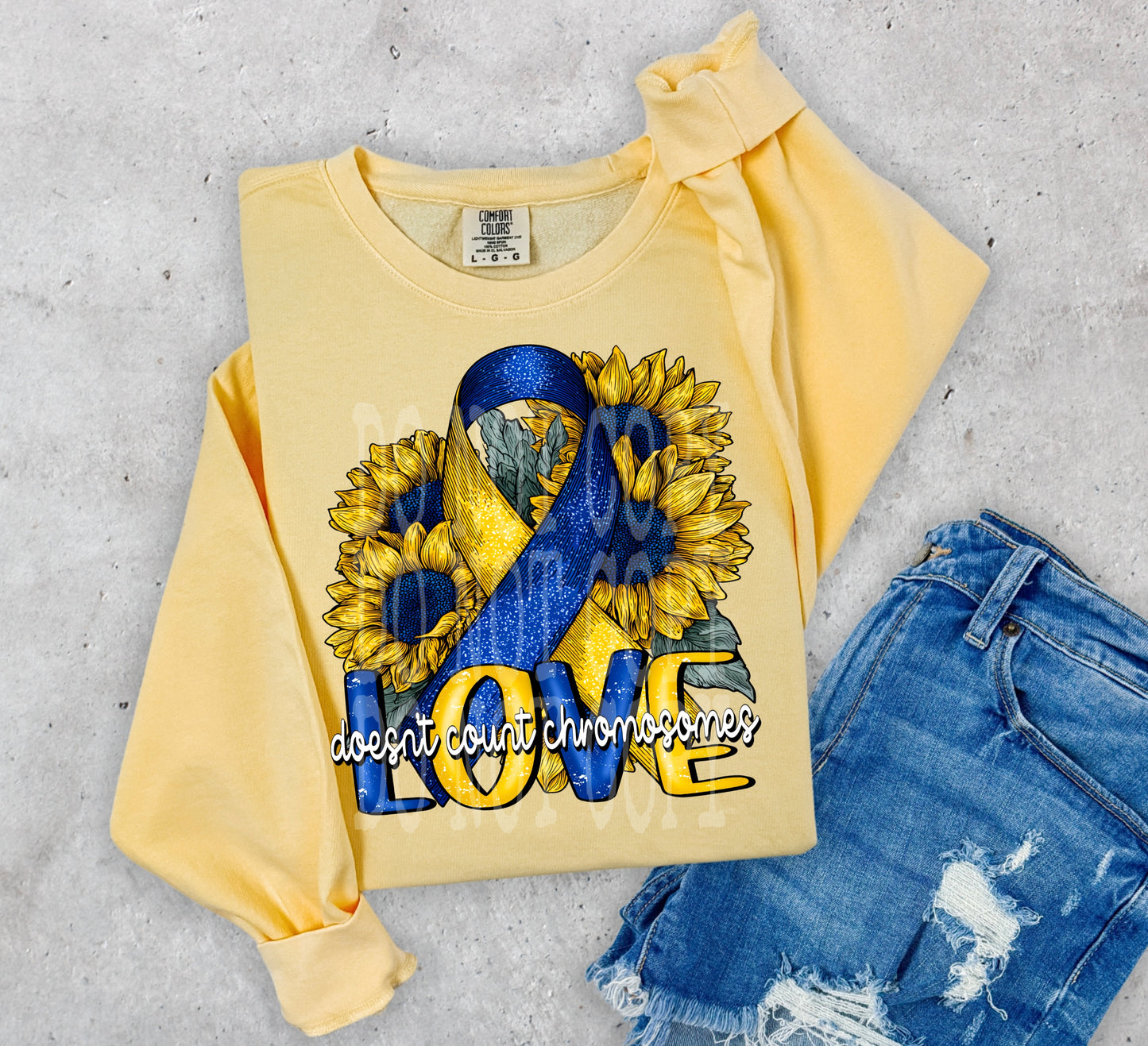 Love Doesn't Count Chromosomes DTF Transfer | Trendy Awareness DTF Transfer | High Quality Image Transfers | Ready to Press | Instant Peel