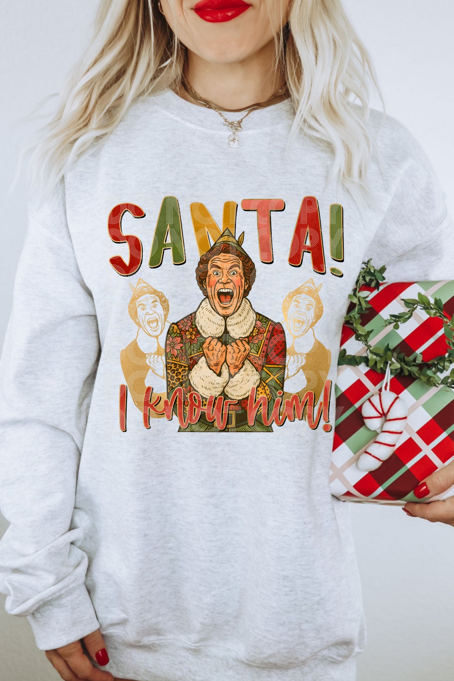 Santa Elf DTF Transfer | Trendy Christmas DTF Transfer | High Quality Image Transfers | Ready to Press | Instant Peel