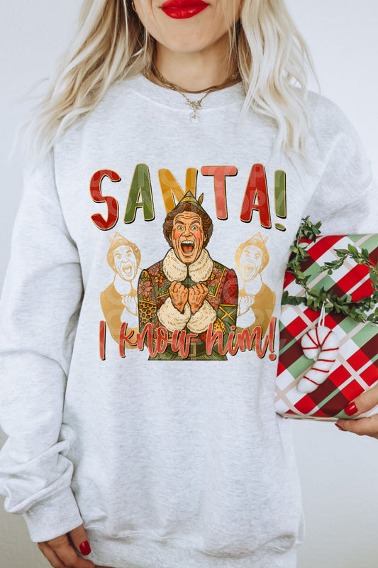 Santa Elf DTF Transfer | Trendy Christmas DTF Transfer | High Quality Image Transfers | Ready to Press | Instant Peel