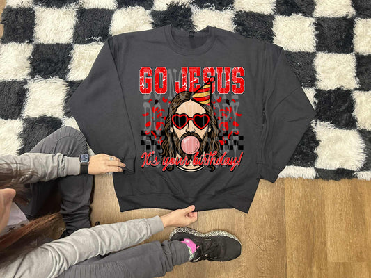 Go Jesus It's Your Birthday DTF Transfer | Trendy Christmas DTF Transfer | High Quality Image Transfers | Ready to Press | Instant Peel