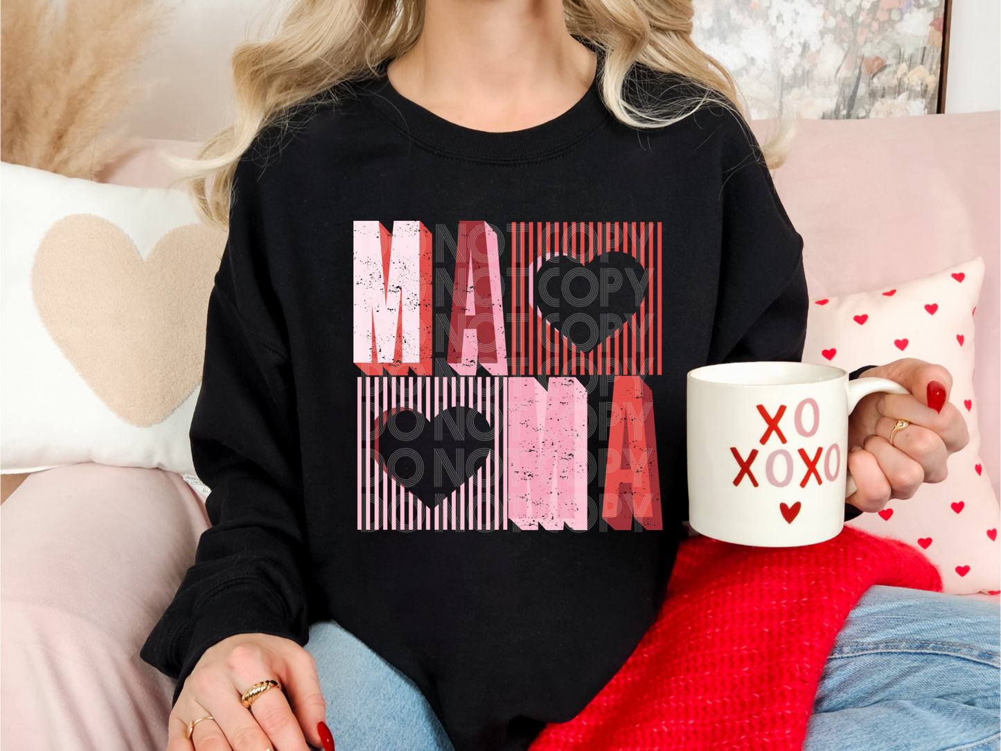 Mama DTF Transfer | Trendy Valentine's Day DTF Transfer | High Quality Image Transfers | Ready to Press | Instant Peel