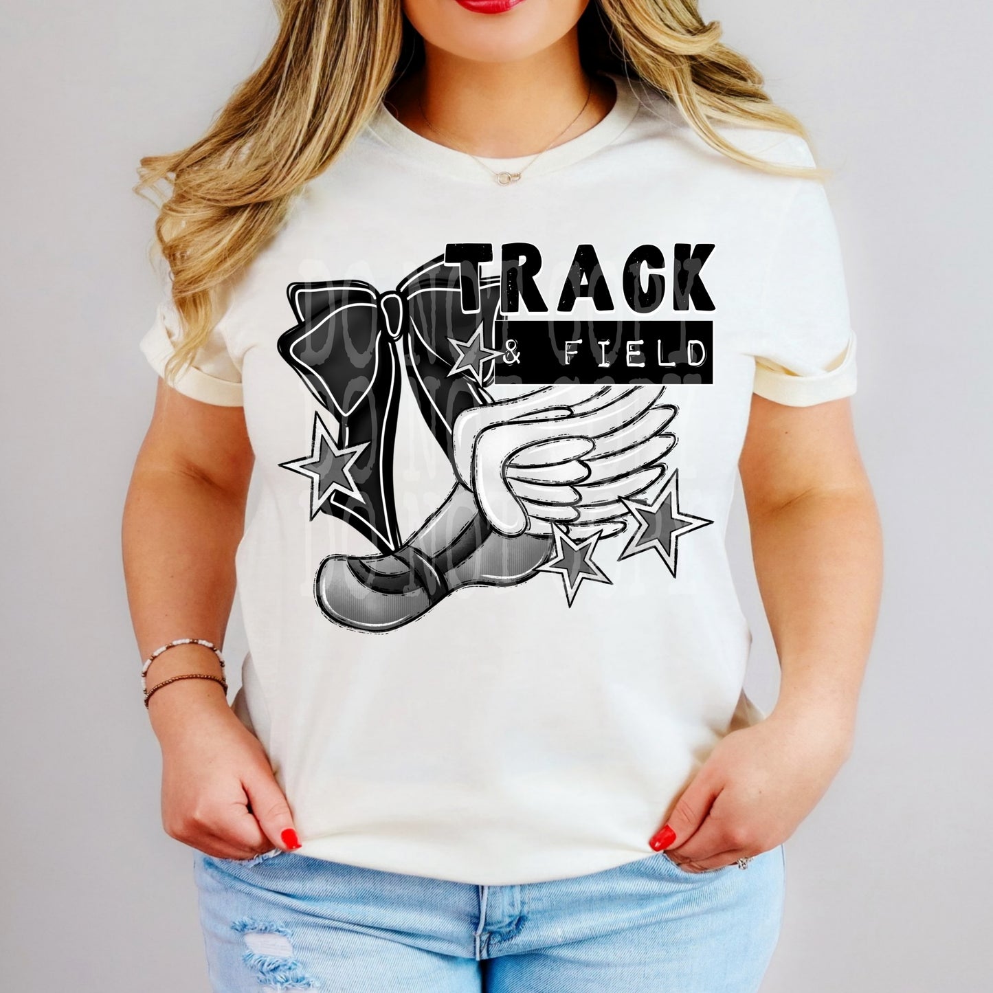 Track and Field DTF Transfer Ready to Press | Track Team DTF | Runner Graphic Transfer | Sports DTF | Red Dirt Transfers