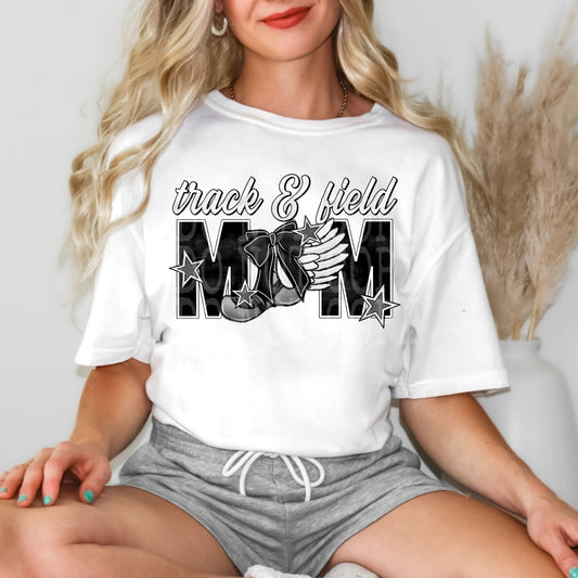 Track and Field Mom DTF Transfer Ready to Press | Track Mom DTF | Sports Mom Transfer | Game Day DTF | Red Dirt Transfers