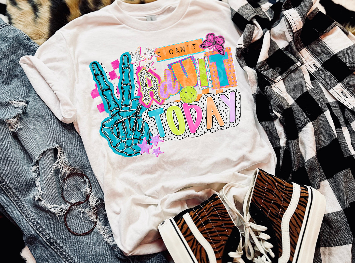 I Can’t Adult Today DTF Transfer Ready to Press | Funny Retro DTF Transfer | Sarcastic Graphic | Trendy Colorful Design | Red Dirt