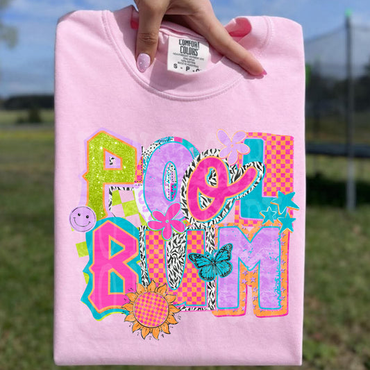 Pool Bum DTF Transfer Ready to Press | Summer Pool Life DTF | Retro Colorful Pool Design | Vacation Graphic | Trendy DTF Print
