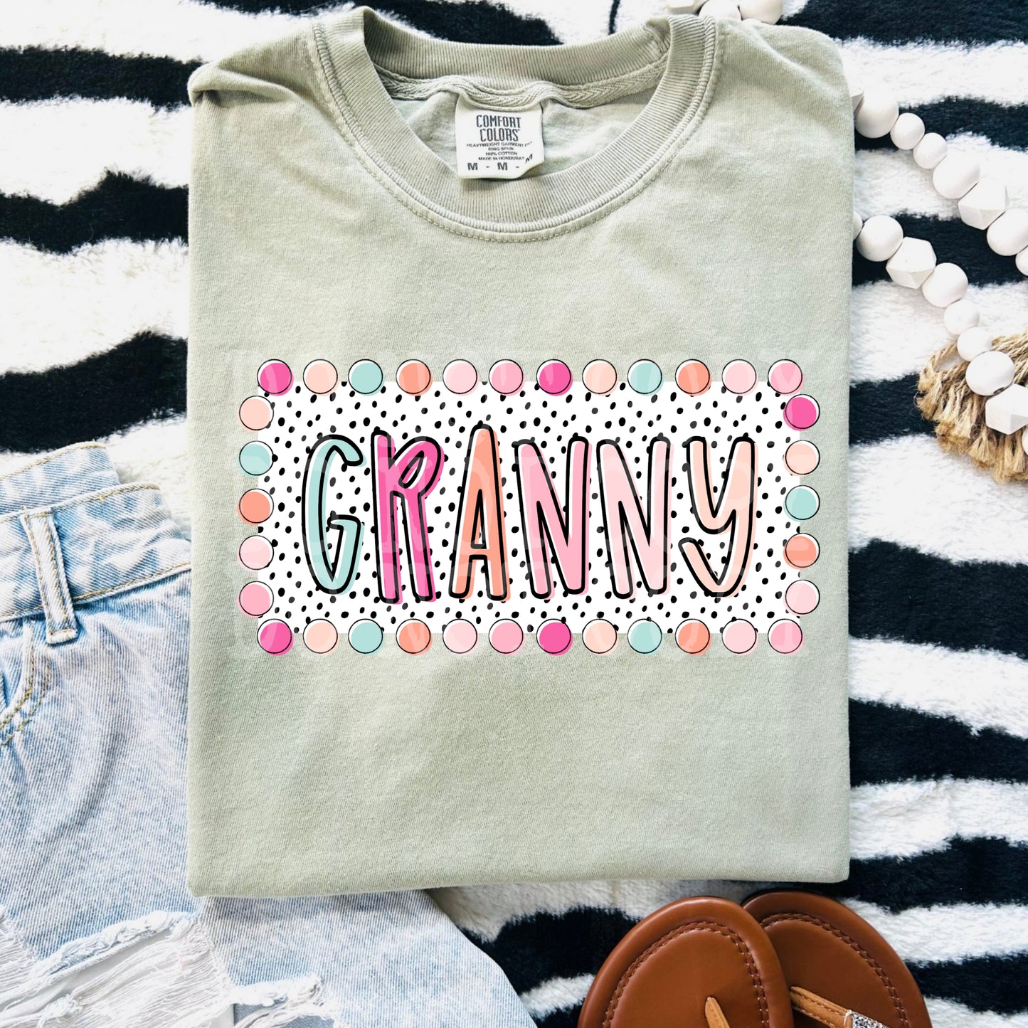 Granny DTF Transfer Ready to Press | Matching Mama Grandma Granny DTF | Cute Retro Family Shirt Design | Mother's Day Gift