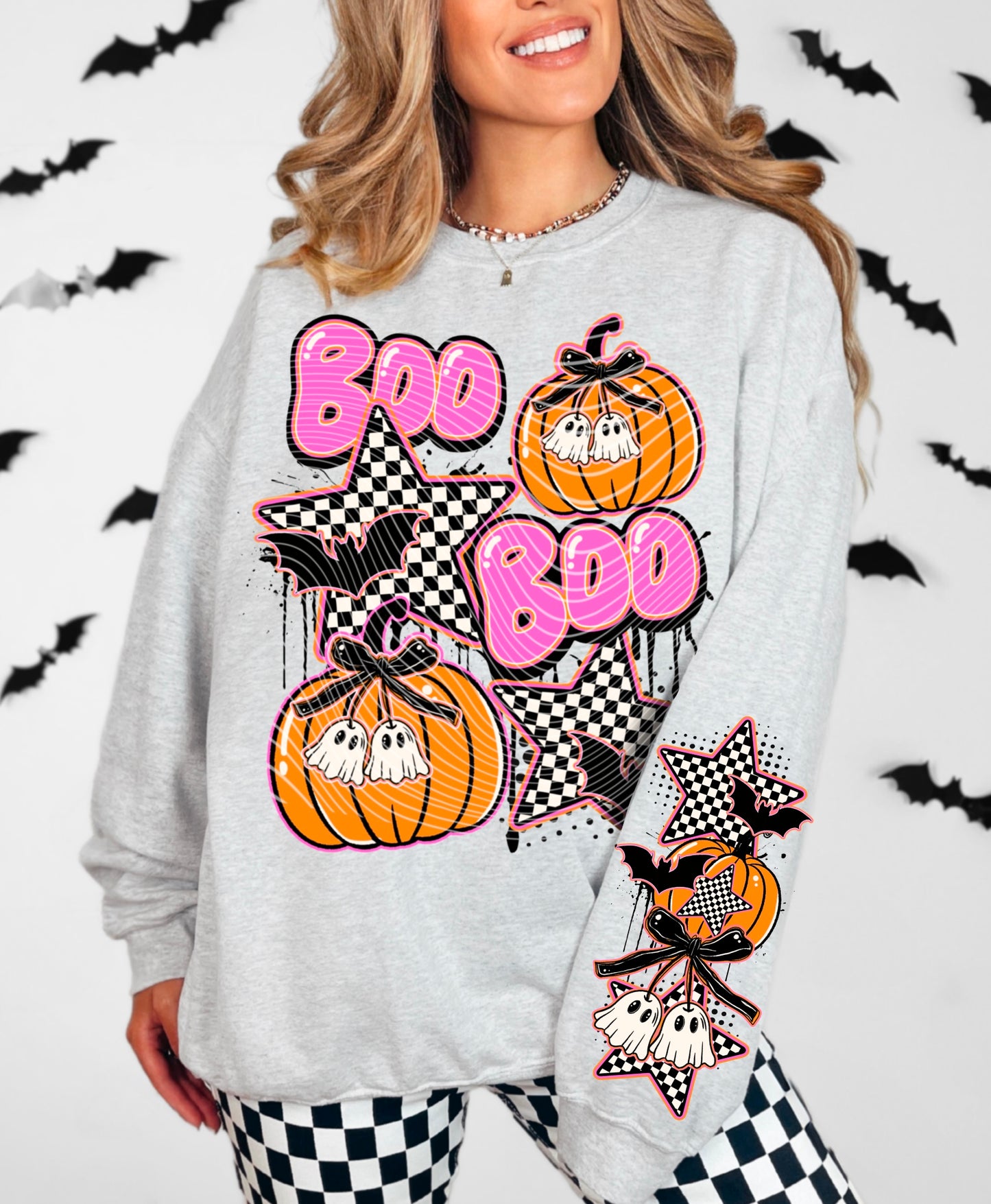 Pink Boo Boo DTF Transfer | Trendy Halloween DTF Transfer | High Quality Image Transfers | Ready to Press | Instant Peel
