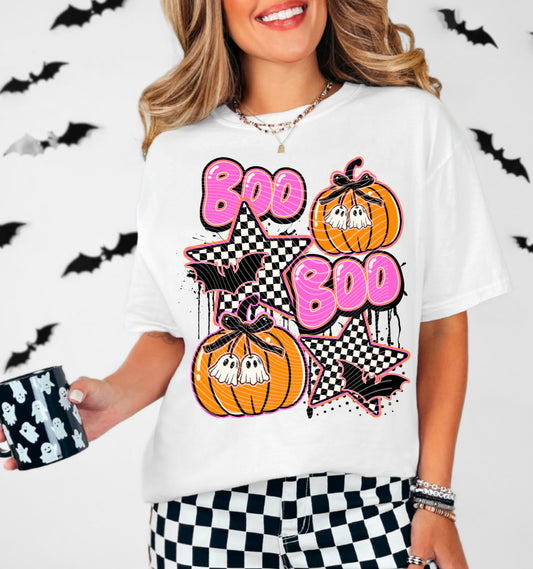 Pink Boo Boo T-Shirt | Trendy Halloween Shirt | Fast Shipping | Super Soft Shirts for Men/Women/Kid's