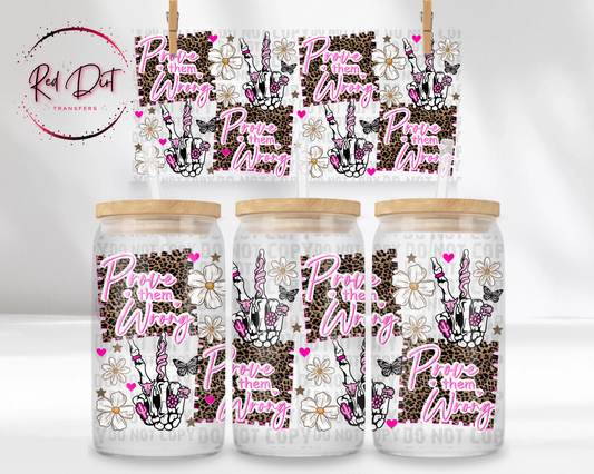 Prove Them Wrong UV DTF Transfer | Leopard Print Cup Wrap | Inspirational Tumbler Transfer | Western Cowgirl Drinkware | Motivational Cup