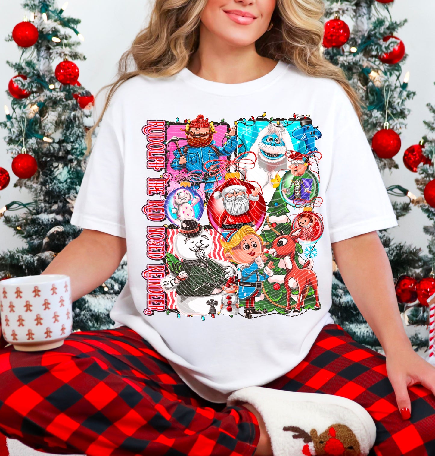 Red Nose DTF Transfer | Trendy Christmas DTF Transfer | High Quality Image Transfers | Ready to Press | Instant Peel