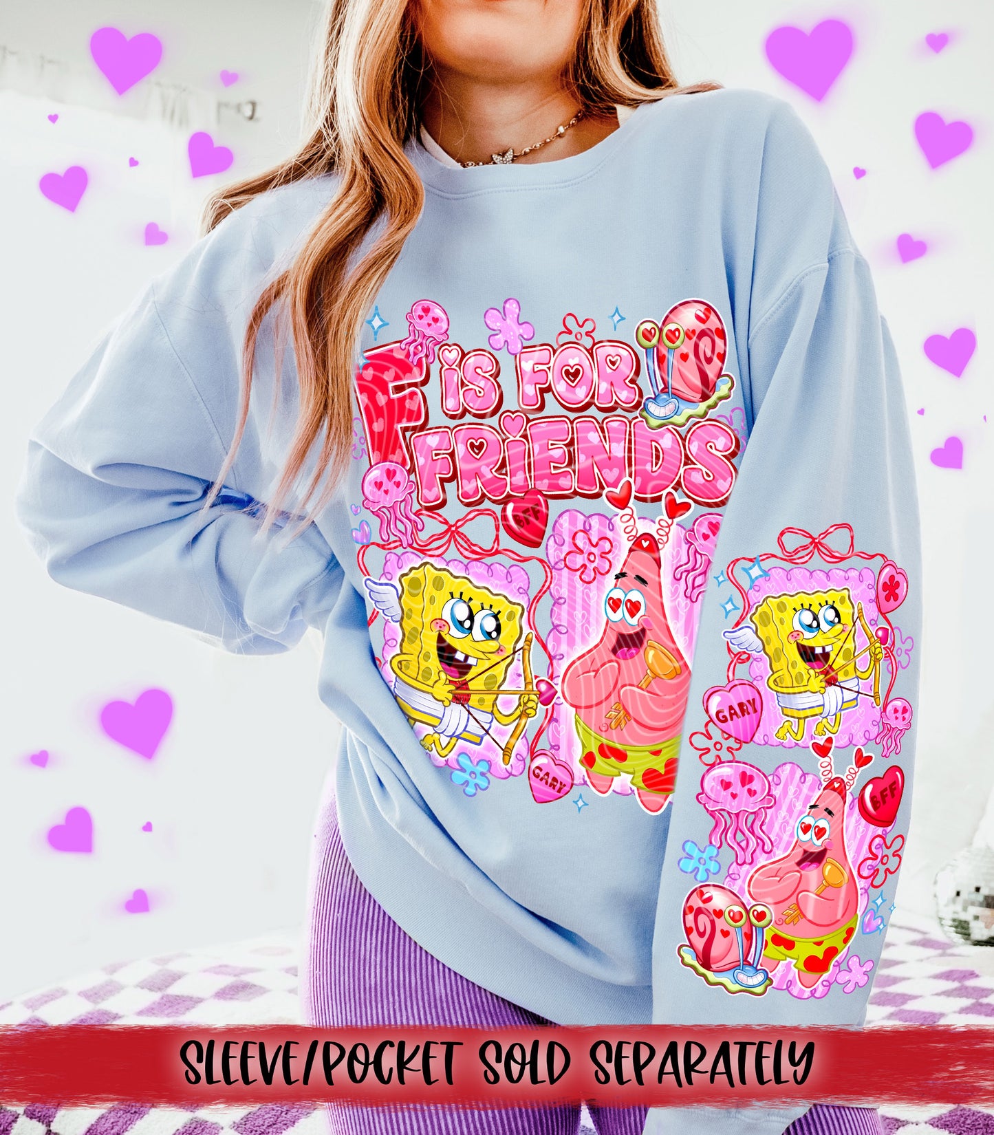 F is for Friends DTF Transfer | Trendy Valentine's Day DTF Transfer | High Quality Image Transfers | Ready to Press | Instant Peel