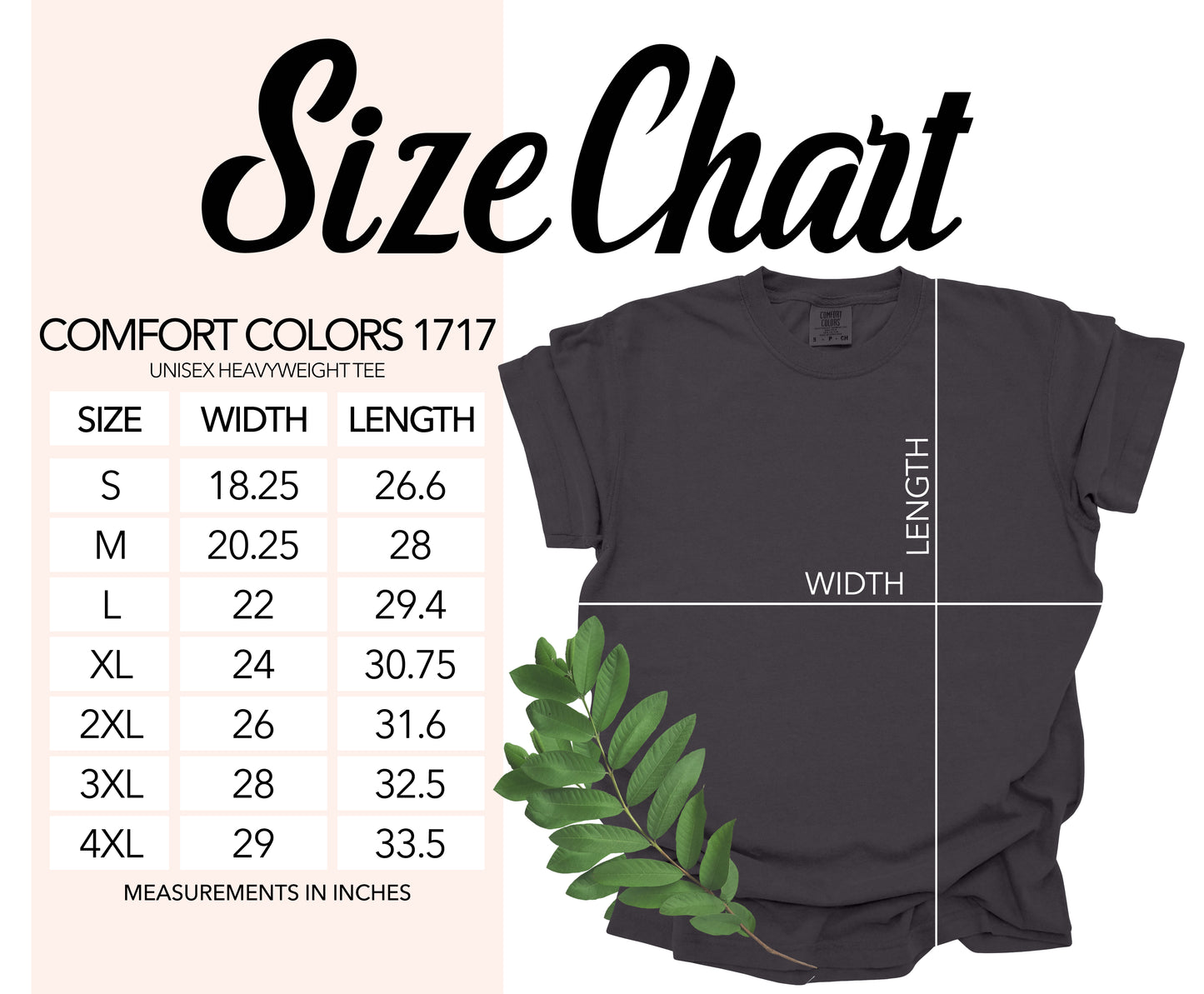 Comfort Colors Adult Blank T-Shirt