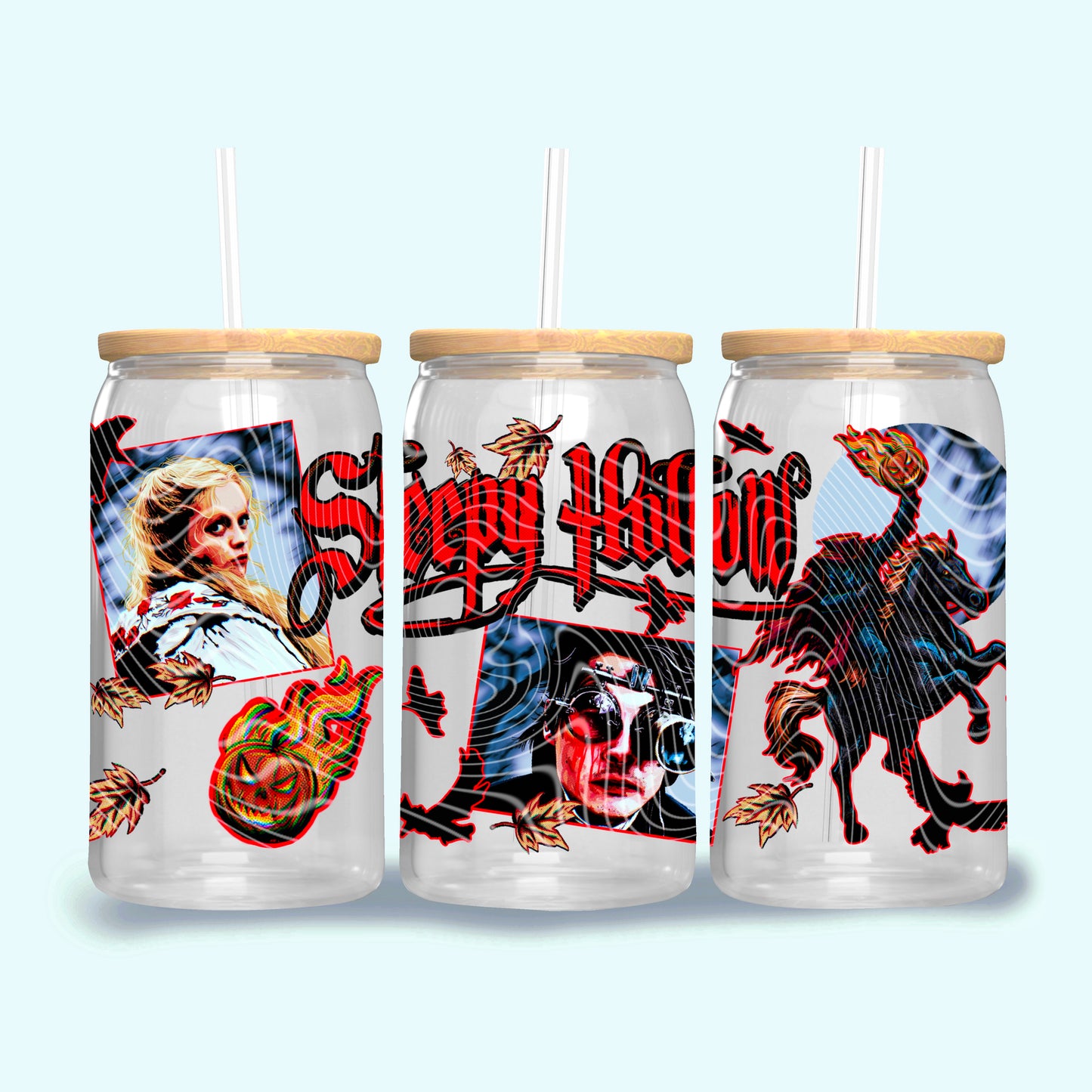 Sleepy UV DTF Libbey Transfer | Trendy Halloween Libbey Wrap | Ready to Transfer | High Quality | Waterproof UV Transfer