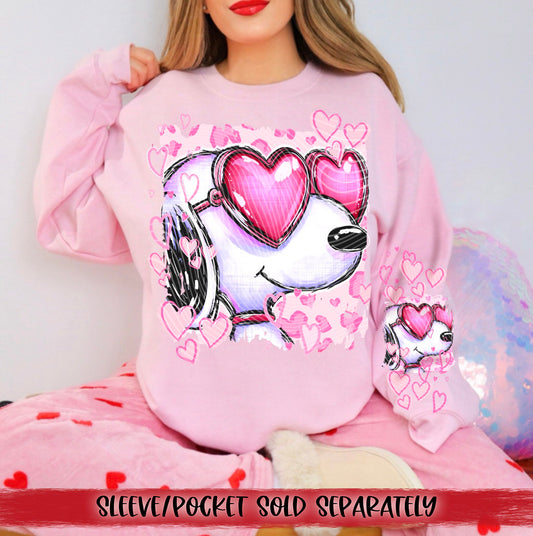 Pink Hearts DTF Transfer | Trendy Valentine's Day DTF Transfer | High Quality Image Transfers | Ready to Press | Instant Peel