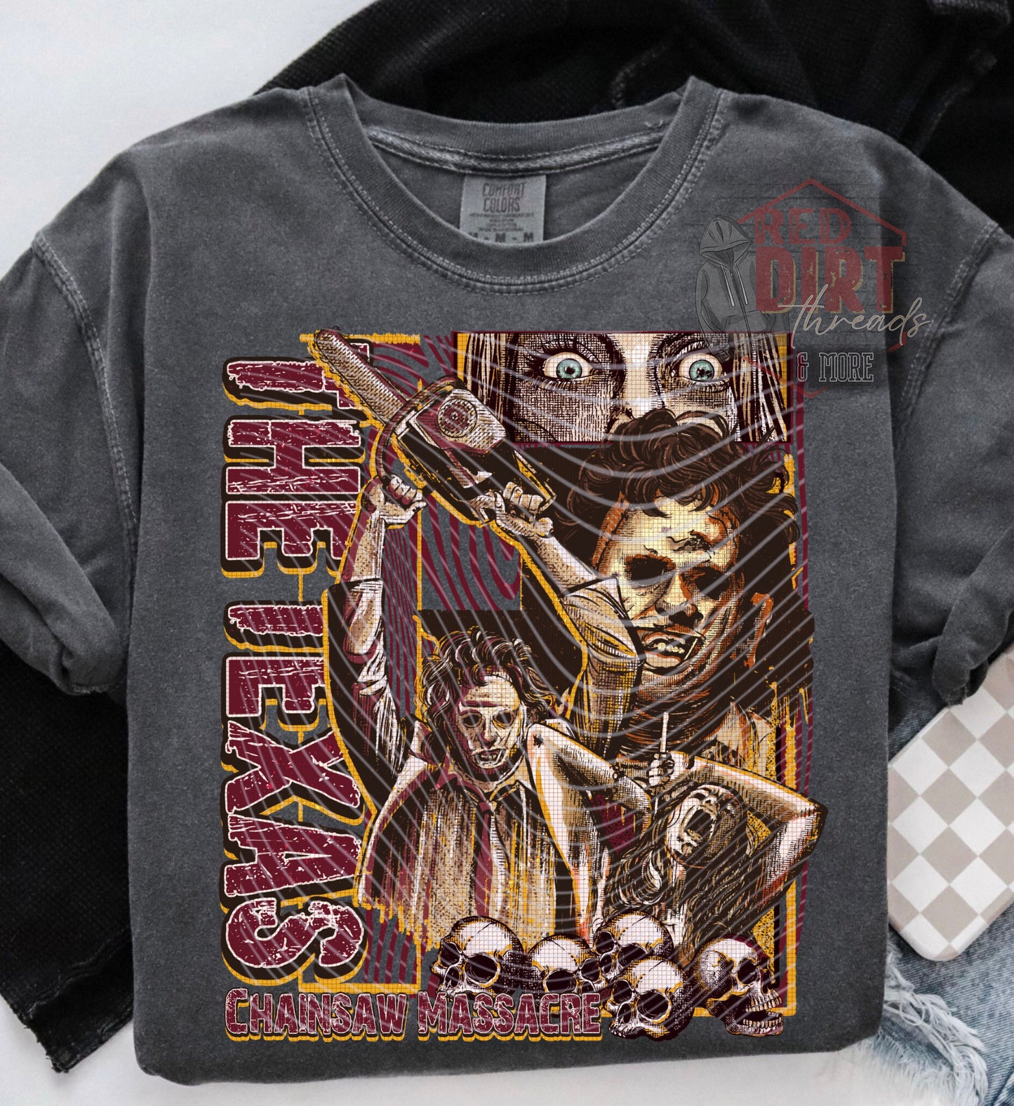 Vintage Texas DTF Transfer | Trendy Horror Movies DTF Transfer | High Quality Image Transfers | Ready to Press | Fast Shipping