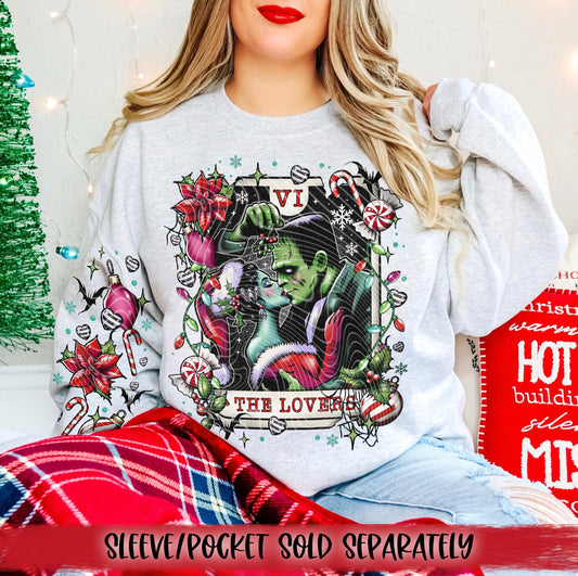 The Lovers DTF Transfer | Trendy Creepy Christmas Tarot DTF Transfer | Ready to Press | High Quality DTF Transfers | Fast Shipping