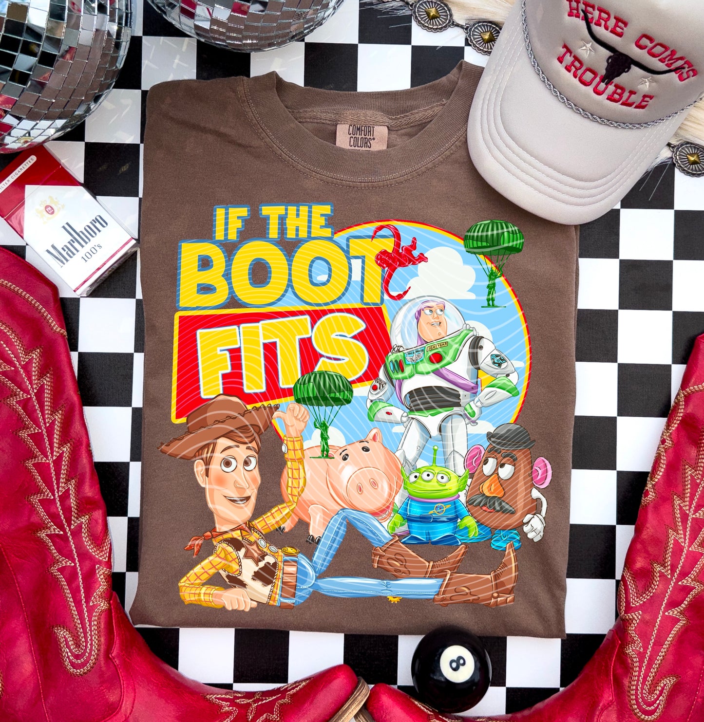 If The Boot Fits DTF Transfer | Trendy Throwback Movie DTF Transfer | High Quality Image Transfers | Ready to Press | Instant Peel