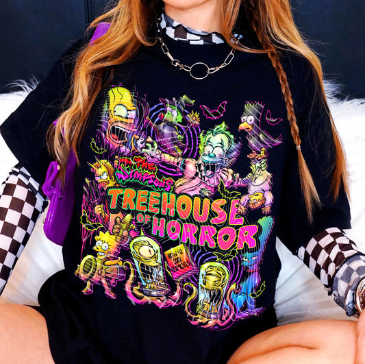 Tree Horror T-Shirt | Trendy Halloween Shirt | Fast Shipping | Super Soft Shirts for Men/Women/Kid's