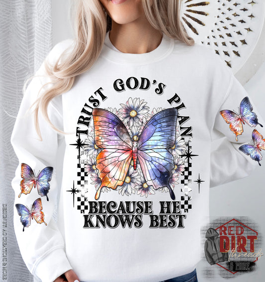 Trust God's Plan DTF Transfer | Christian DTF Transfer | Ready to Press | High Quality DTF Transfers | Fast Shipping