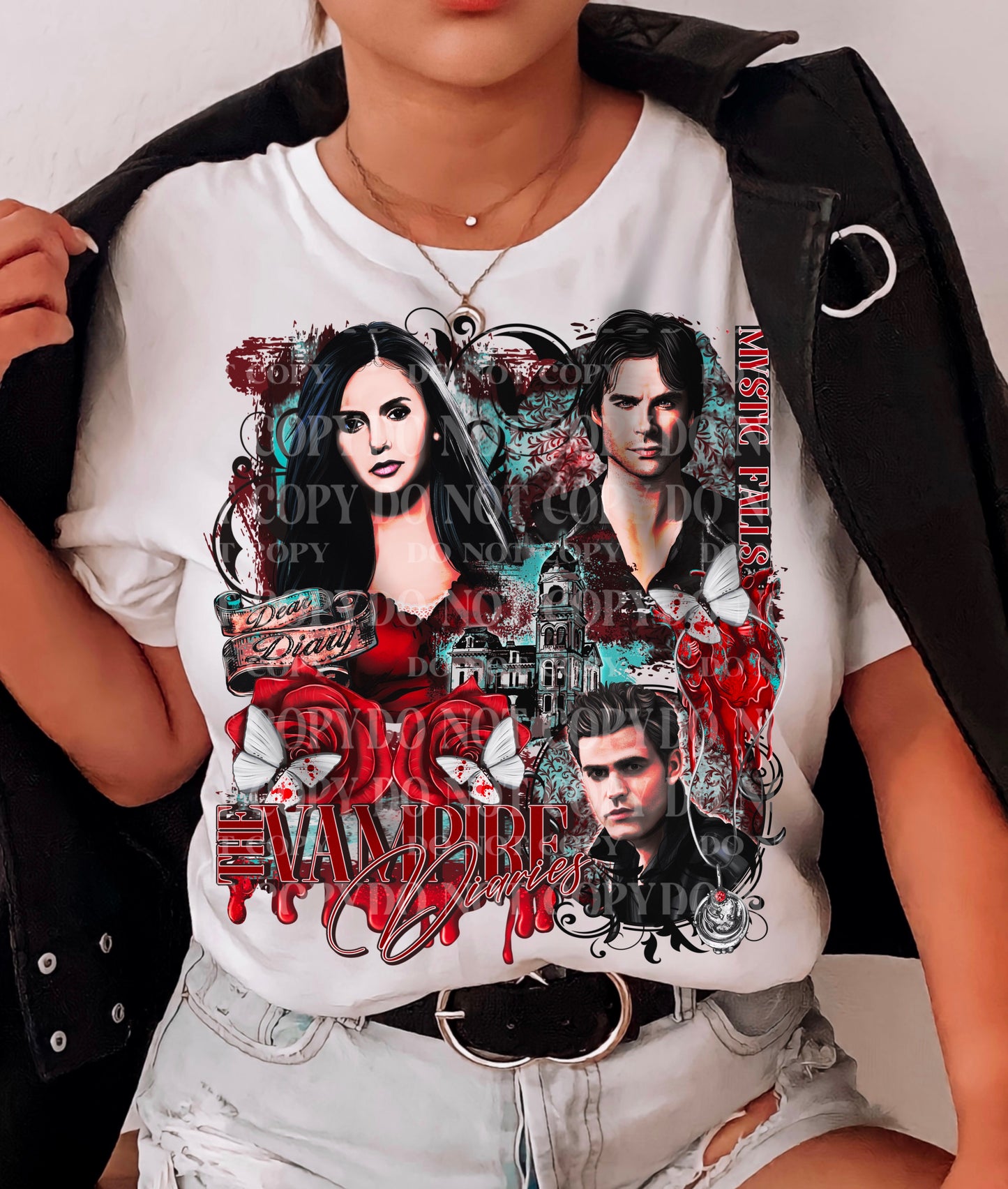 TVD DTF Transfer | Trendy TV Series DTF Transfer | High Quality Image Transfers | Ready to Press | Instant Peel