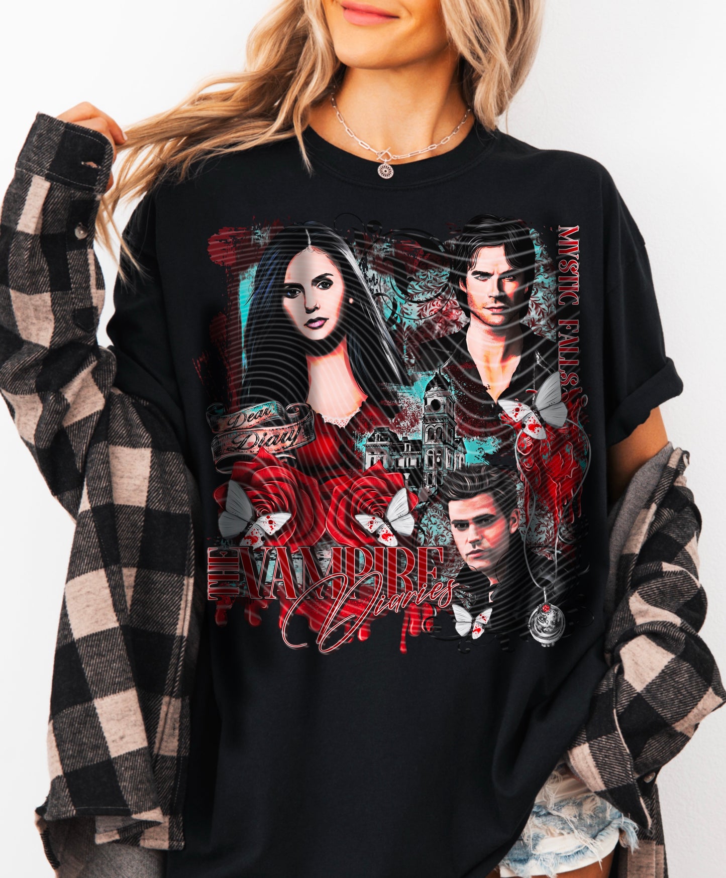 TVD DTF Transfer | Trendy TV Series DTF Transfer | High Quality Image Transfers | Ready to Press | Instant Peel