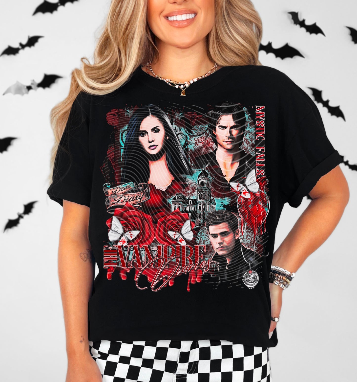 TVD DTF Transfer | Trendy TV Series DTF Transfer | High Quality Image Transfers | Ready to Press | Instant Peel