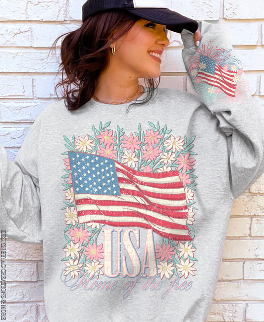 Usa DTF Transfer | Trendy Fourth of July DTF Transfer | High Quality Image Transfers | Ready to Press | Fast Shipping