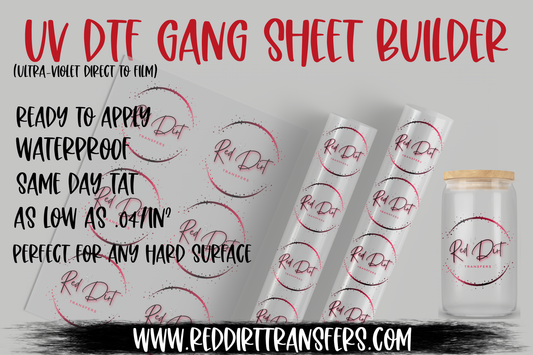 UV DTF Rolling Gang Sheet-Ultraviolet Direct-to-Film