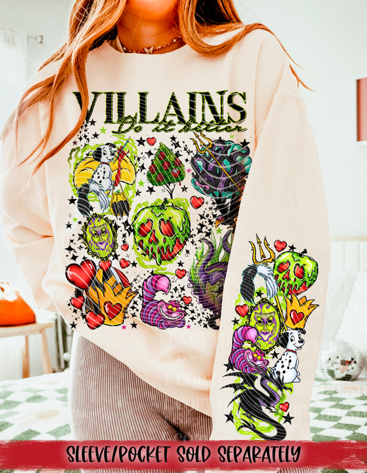 Villains DTF Transfer | Trendy DTF Transfer | Ready to Press | High Quality DTF Transfers | Fast Shipping