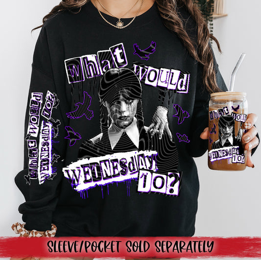 WWWD Purple DTF Transfer | Trendy Halloween DTF Transfer | High Quality Image Transfers | Ready to Press | Instant Peel