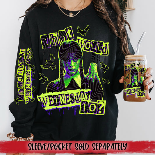 WWWD Green DTF Transfer | Trendy Halloween DTF Transfer | High Quality Image Transfers | Ready to Press | Instant Peel