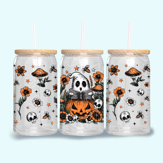 We All Become Stories UV DTF Libbey Transfer | Trendy Halloween Libbey Wrap | Ready to Transfer | High Quality | Waterproof UV Transfer