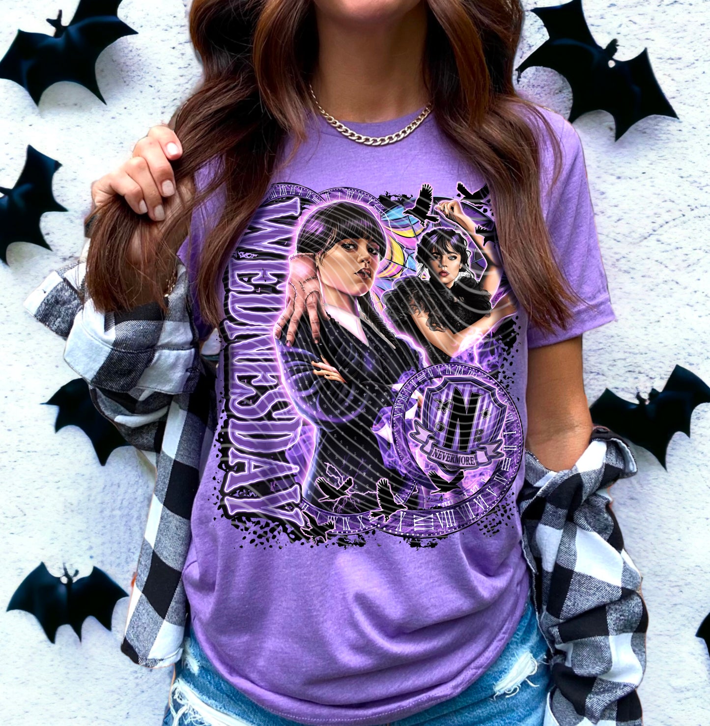Nevermore No Monster DTF Transfer | Trendy TV Series DTF Transfer | High Quality Image Transfers | Ready to Press | Instant Peel