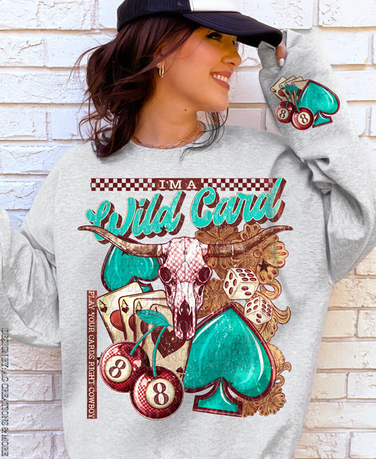 Wild Card DTF Transfer | Trendy DTF Transfer | High Quality Image Transfers | Ready to Press | Fast Shipping