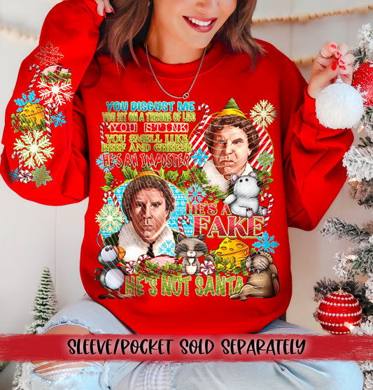 He's Not Santa DTF Transfer | Trendy Christmas DTF Transfer | Ready to Press | High Quality DTF Transfers | Fast Shipping