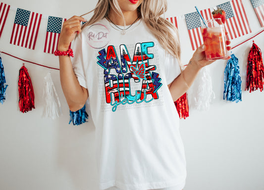 America Y'all DTF Transfer | Trendy Independence Day DTF Transfer | Ready to Press | High Quality DTF Transfers | Instant Peel