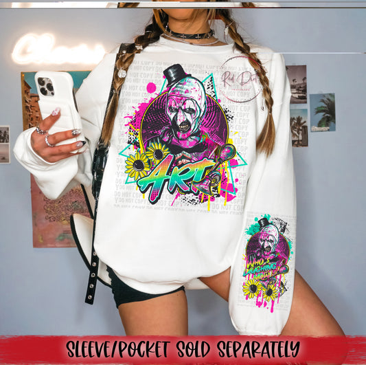 Art DTF Transfer | Trendy Horror Characters DTF Transfer | High Quality Image Transfers | Ready to Press | Fast Shipping