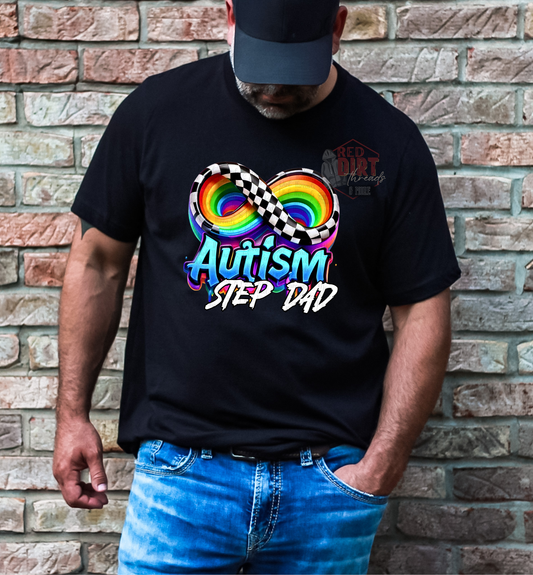 Autism Step-Dad T-Shirt | Trendy Autism Awareness Shirt | Fast Shipping | Super Soft Shirts for Men/Women/Kid's