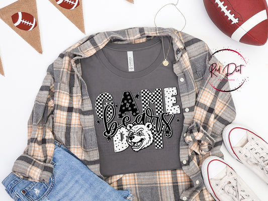 Game Day Bears T-Shirt | Trendy School Spirit Shirt | Fast Shipping | Super Soft Shirts for Men/Women/Kid's