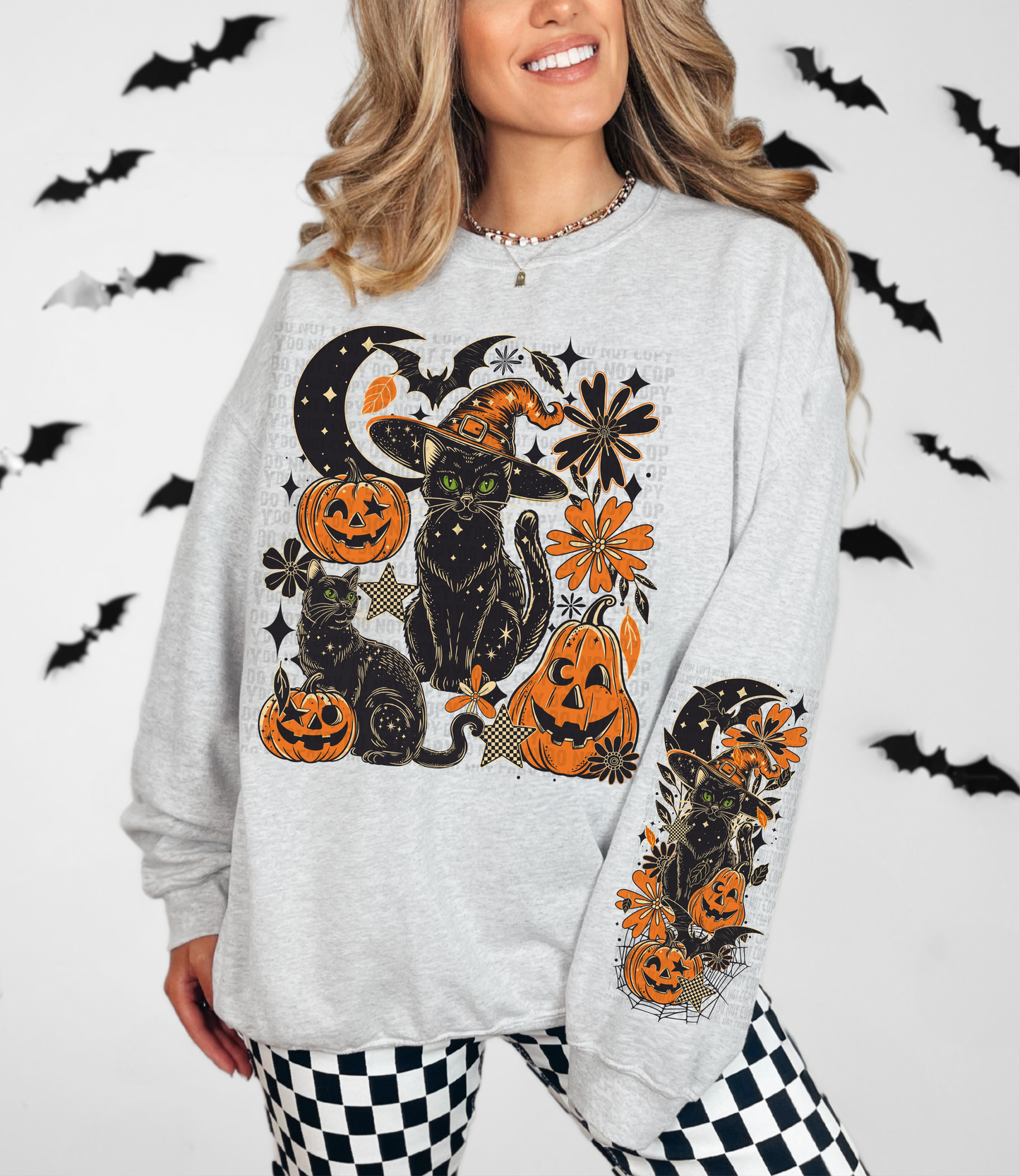 Black Cat Sweat Shirt | Trendy Halloween Hoodie | Fast Shipping | Super Soft Shirts for Women