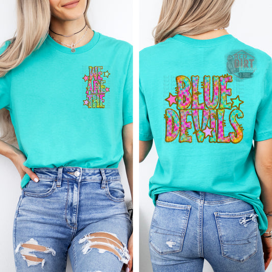 We Are The Blue Devils T-Shirt | Trendy School Spirit Shirt | Fast Shipping | Super Soft Shirts for Men/Women/Kid's