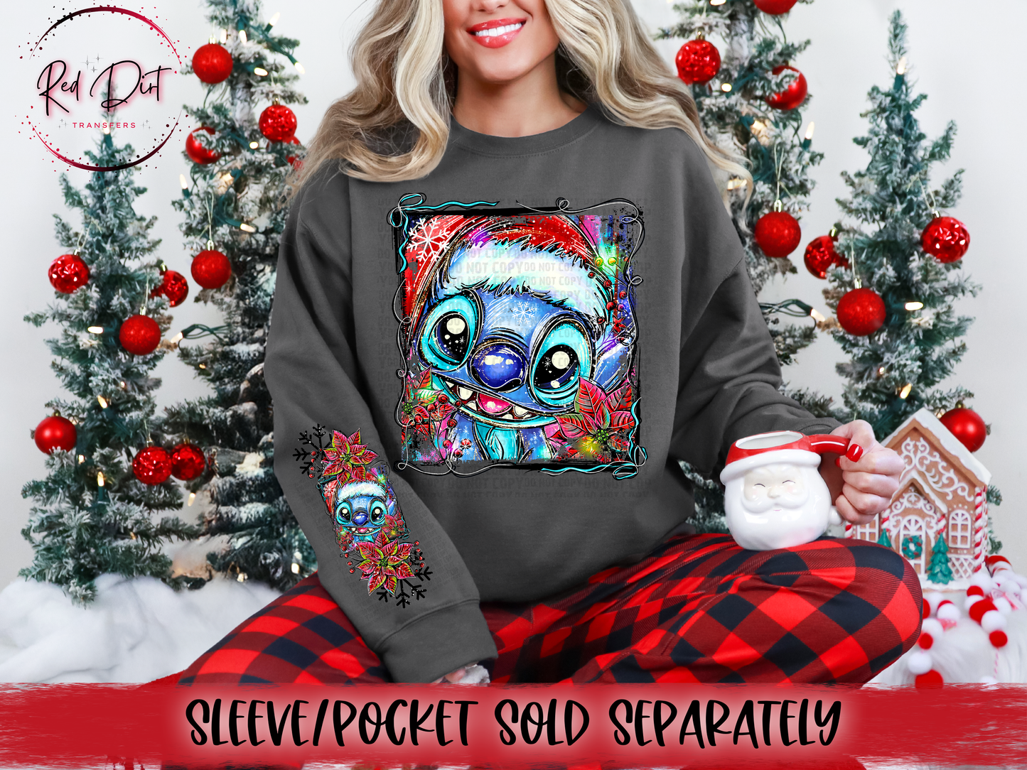 Blue Guy DTF Transfer | Trendy Christmas DTF Transfer | High Quality Image Transfers | Ready to Press | Instant Peel