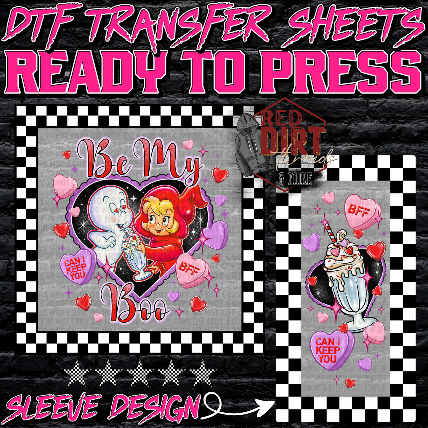Be My Boo DTF Transfer | Trendy Valentine's Day DTF Transfer | High Quality Image Transfers | Ready to Press | Fast Shipping