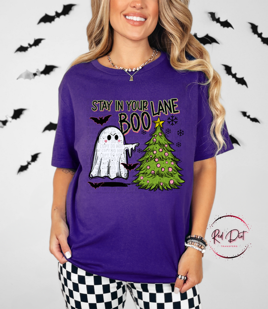 Stay in Your Lane Boo T-Shirt | Trendy Halloween Shirt | Fast Shipping | Super Soft Shirts for Men/Women/Kid's