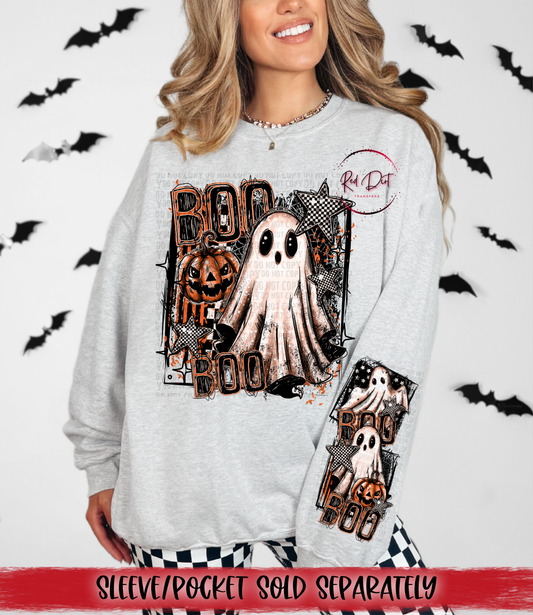 Boo Boo DTF Transfer | Trendy Halloween DTF Transfer | High Quality Image Transfers | Ready to Press | Instant Peel