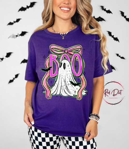 Boo with a Bow T-Shirt | Trendy Halloween Shirt | Fast Shipping | Super Soft Shirts for Men/Women/Kid's