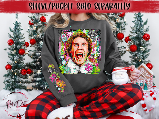 Elf Selfie DTF Transfer | Trendy Christmas DTF Transfer | High Quality Image Transfers | Ready to Press | Instant Peel