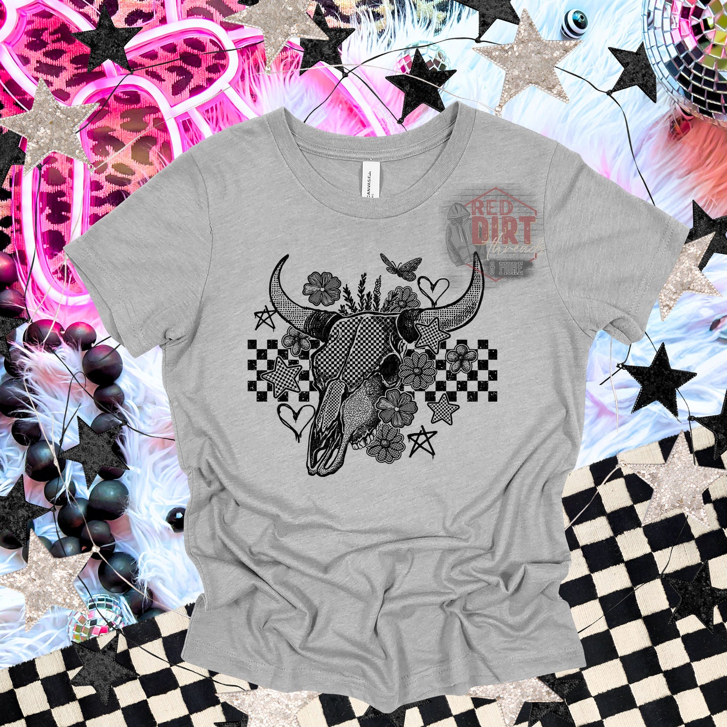 Retro Skull DTF Transfer | Trendy DTF Transfer | High Quality Image Transfers | Ready to Press | Fast Shipping