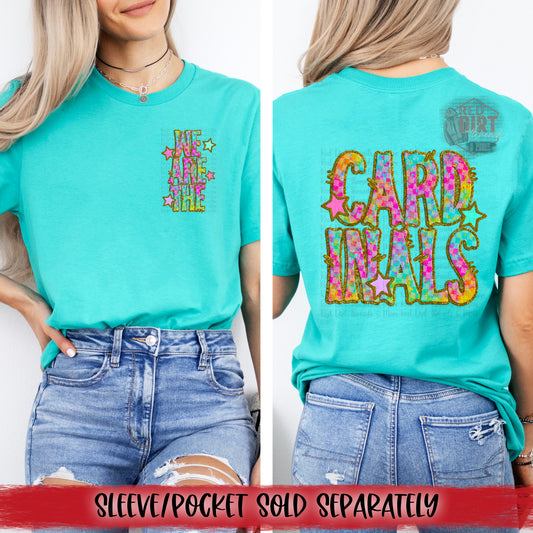 We Are The Cardinals DTF Transfer | Trendy School Spirit DTF Transfer | High Quality Image Transfers | Ready to Press | Fast Shipping