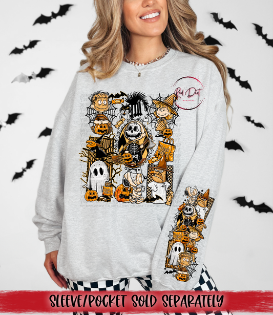 Orange Halloween Charlie DTF Transfer | Trendy Halloween DTF Transfer | High Quality Image Transfers | Ready to Press | Instant Peel